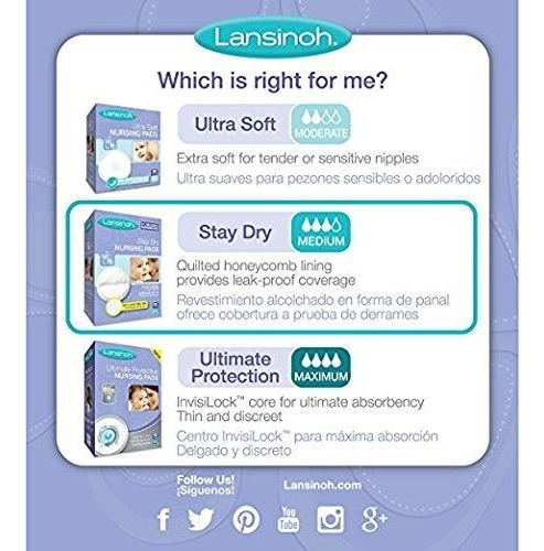 Salud y Equipamiento Médico - Almohadillas Desechables Para Lactancia - Lansinoh - 100 Und 2