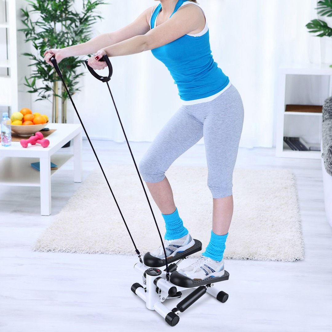 deportes - Equipo de ejercicio multifuncional  mini caminadora + bandas de resistencia  3