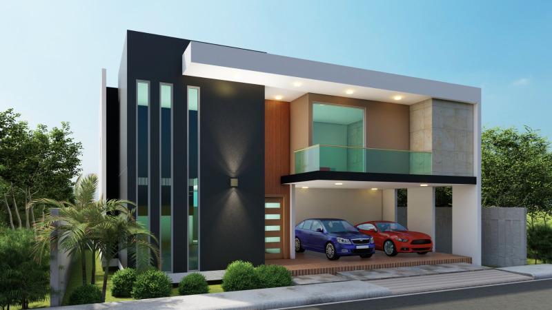 casas - Moderna Casa De 2 Niveles En Venta – Res. Vista Del Mango, Gurabo, Santiago. 2