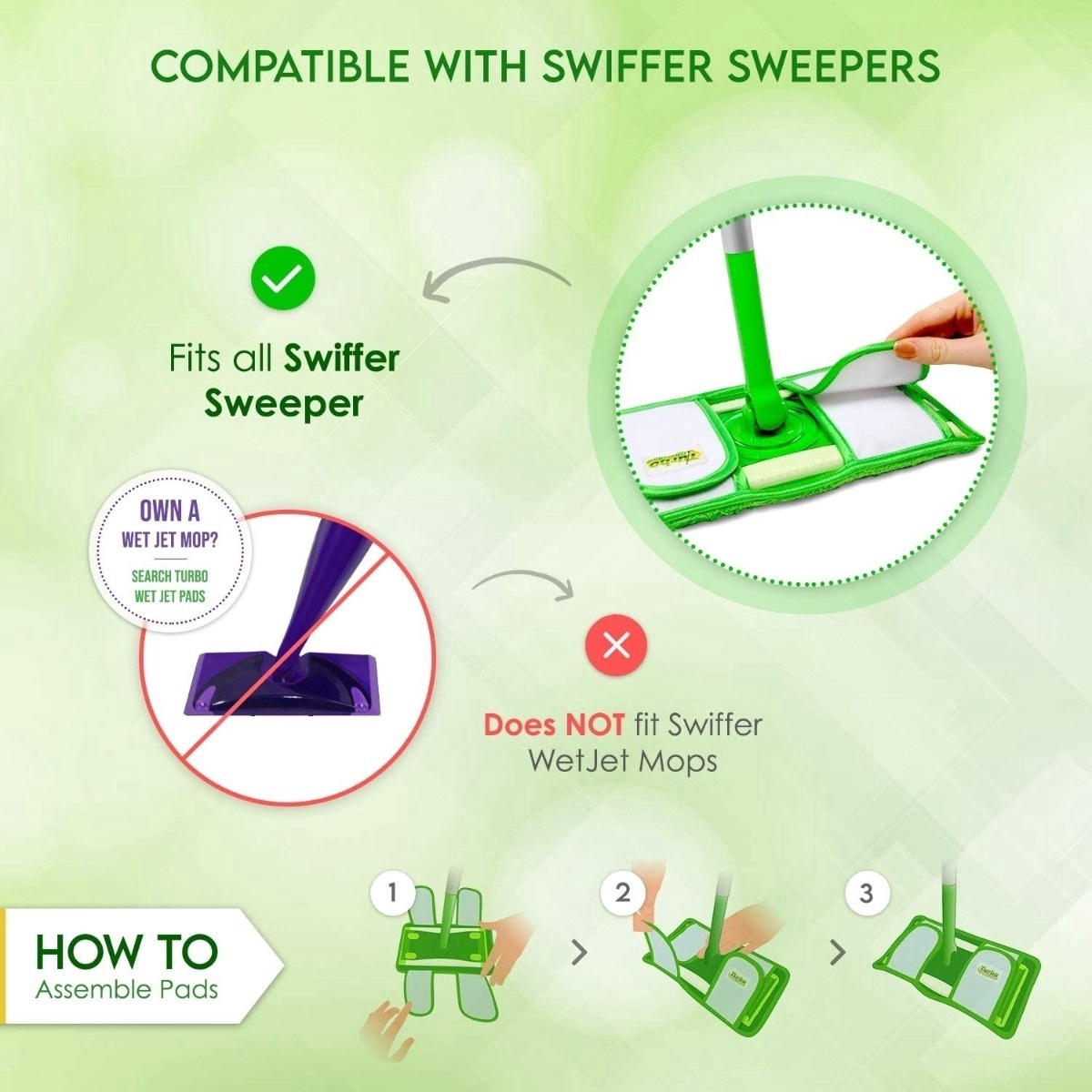 Salud y Equipamiento Médico - Swiffer Recambio Barrido En Seco Y Humedo Lavables 2 Und 3