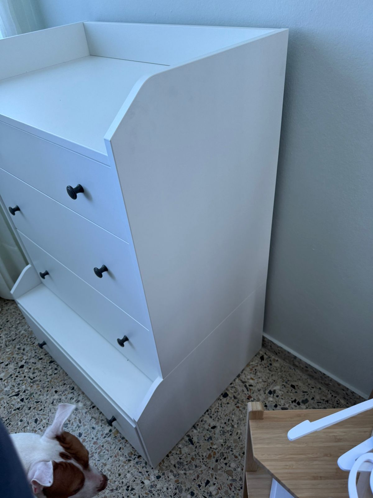 muebles y colchones - Gavetero blanco 4 gavetas  2