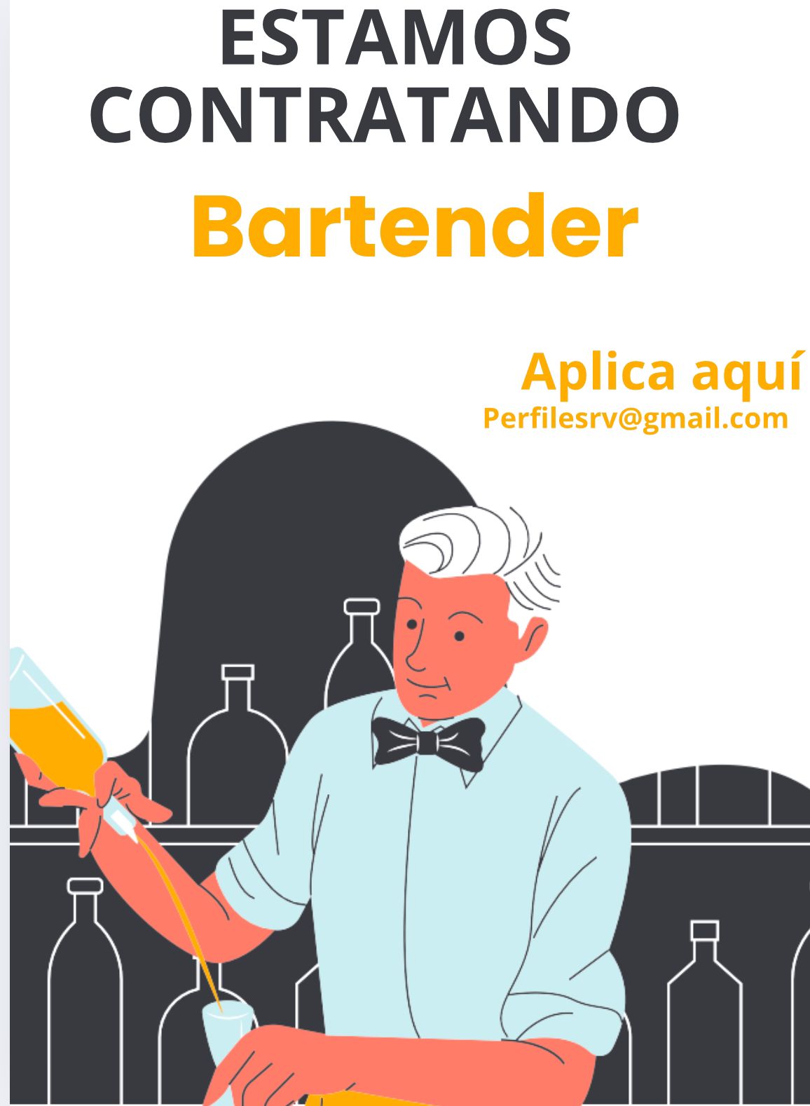 empleos disponibles - Se solicita personal para area de Bar ( Bartender)
