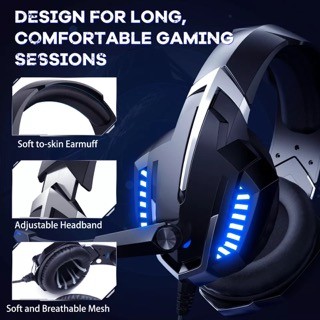 otros electronicos - Auriculares Onikuma K18 con cancelación de ruido, audifono con micrófono Gamer  2