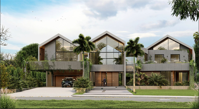 casas vacacionales y villas - Venta de villas en la mejor zona de cap cana con piscina y Jacuzzi de 2,846mts 6