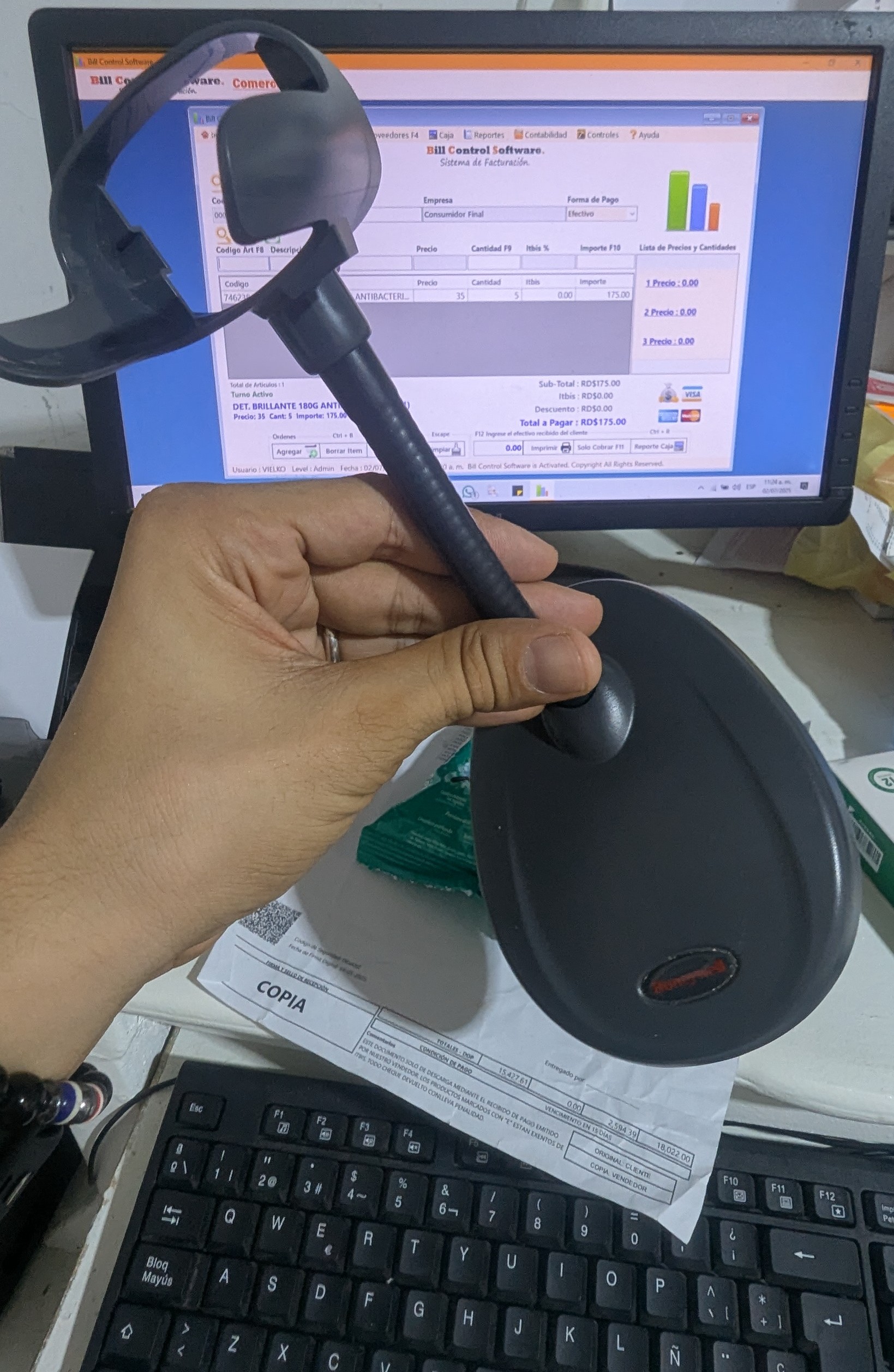 impresoras y scanners - Escáner códigos de barra Honeywell 3