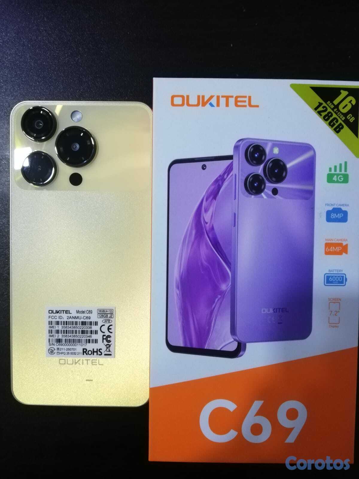celulares y tabletas - TELÉFONO OUKITEL C69 nuevo, rápido y económico  1