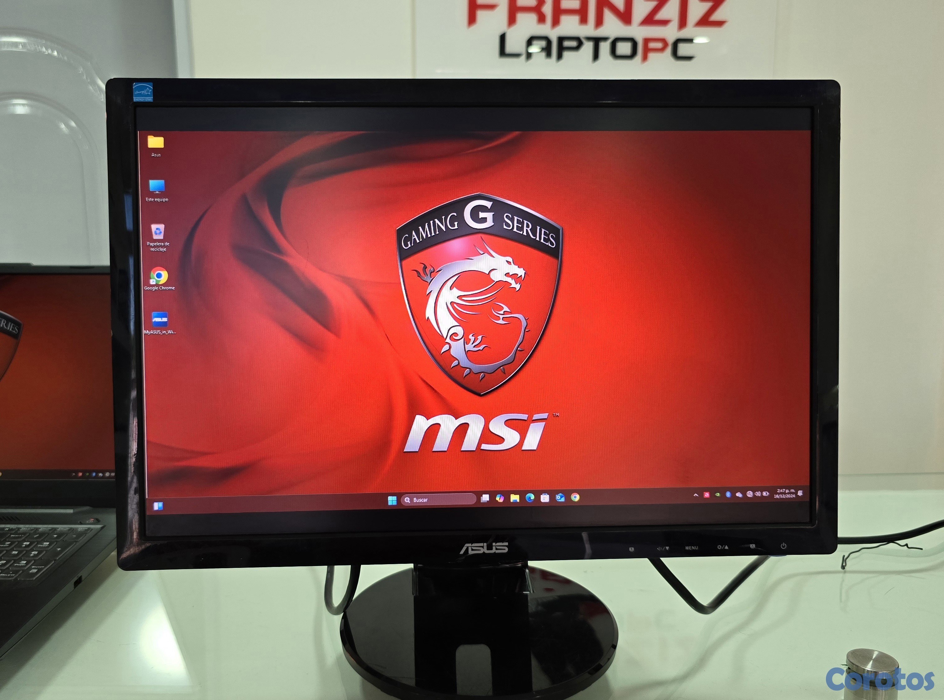 computadoras y laptops - Monitor Asus de 20 Pulgadas hdmi  2