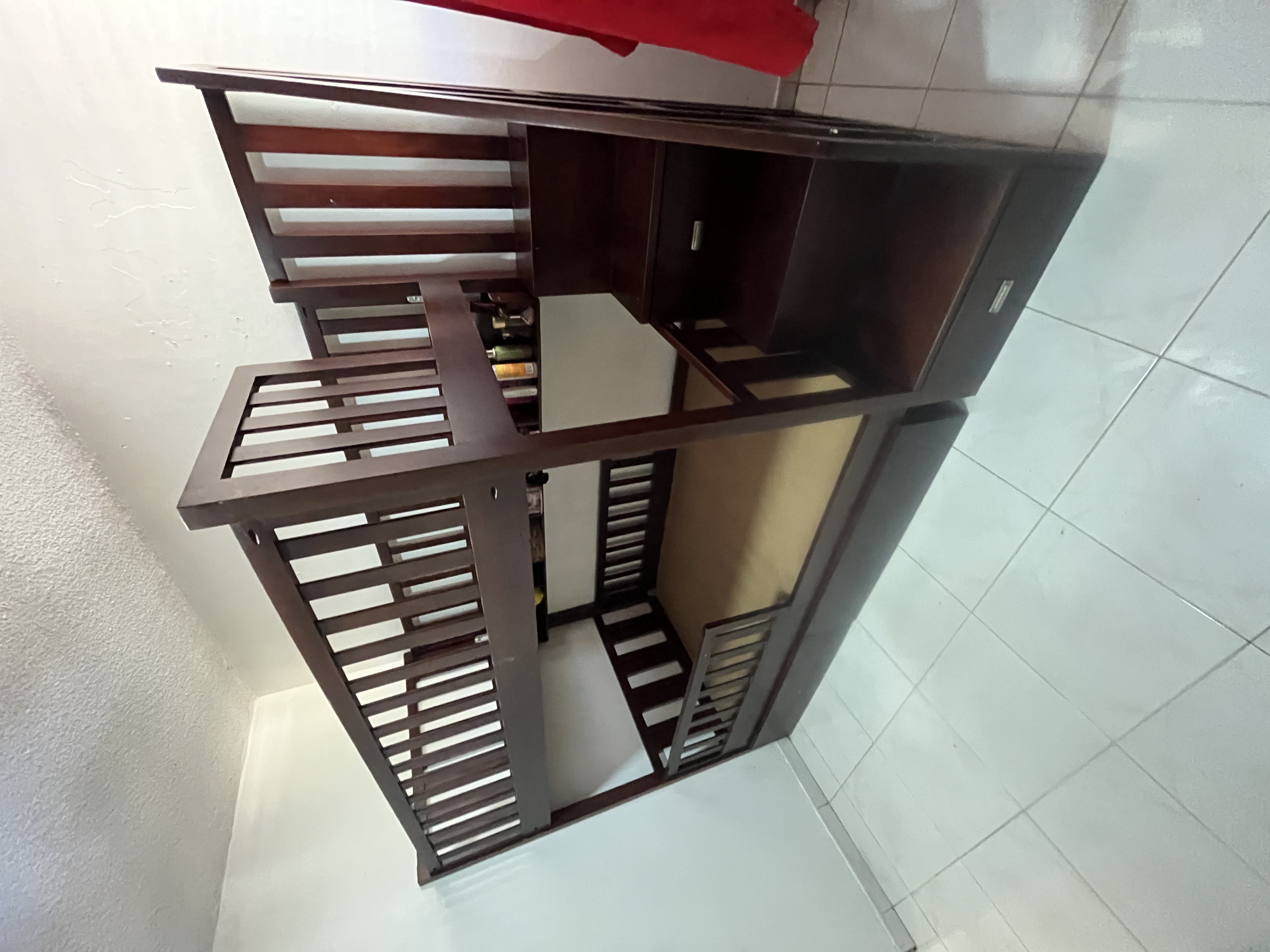 muebles y colchones - Camarote twin de CAOBA  con gavetas en la escalera 5