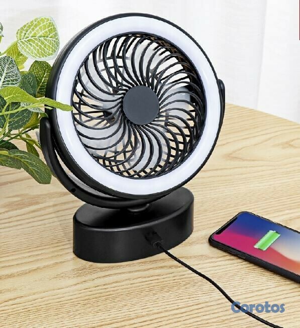 aires acondicionados y abanicos - Abanico recargable con lampara AST-5590. 2