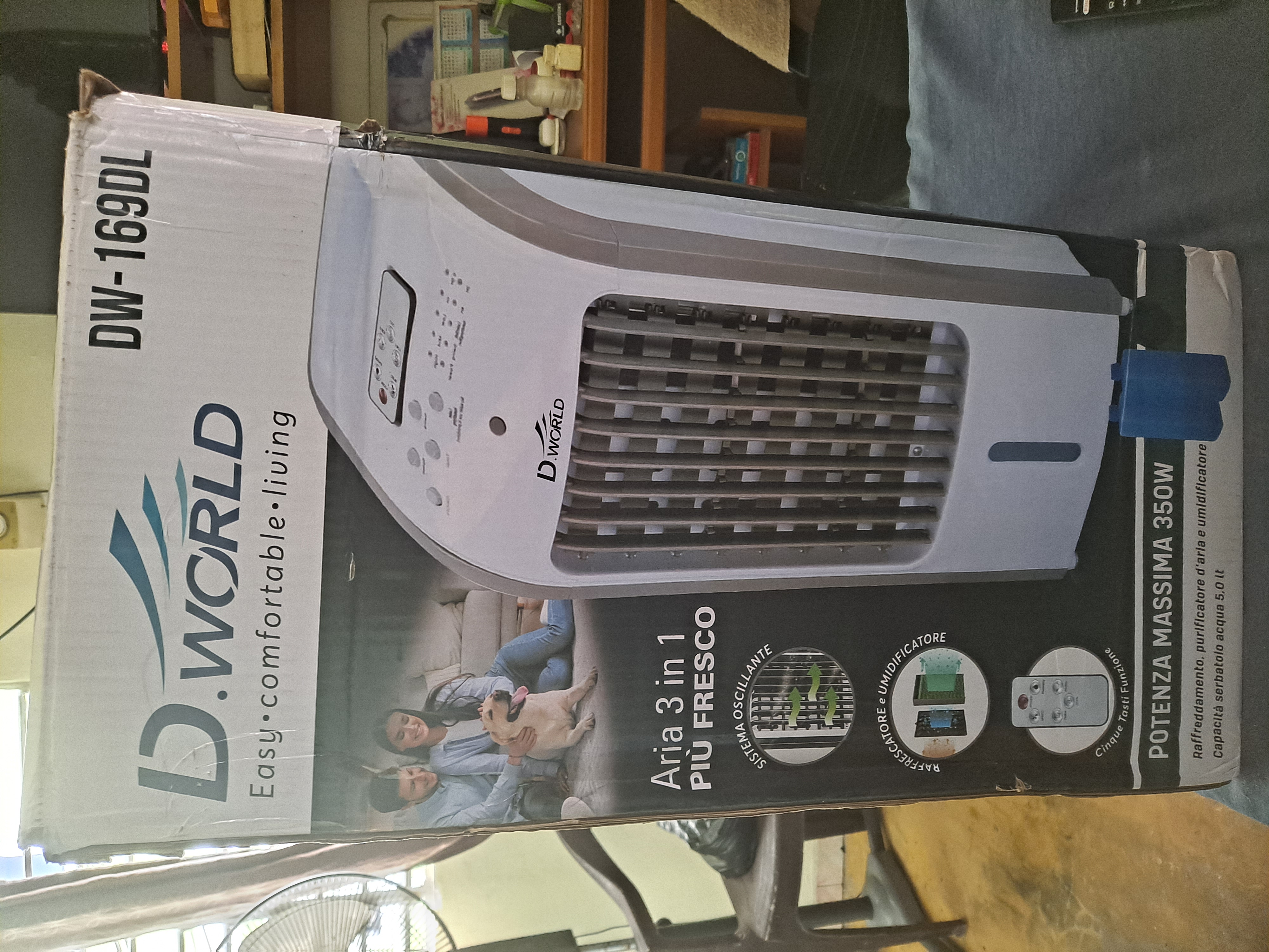 aires acondicionados y abanicos - Ventilador con humidificador.  0