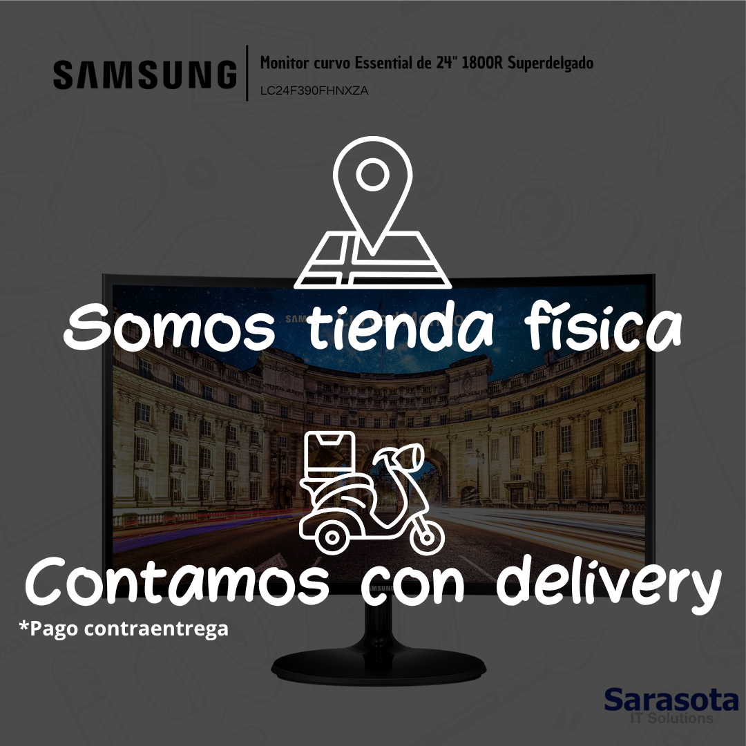 computadoras y laptops - Monitor curvo Essential de 24 1800R Superdelgado  3