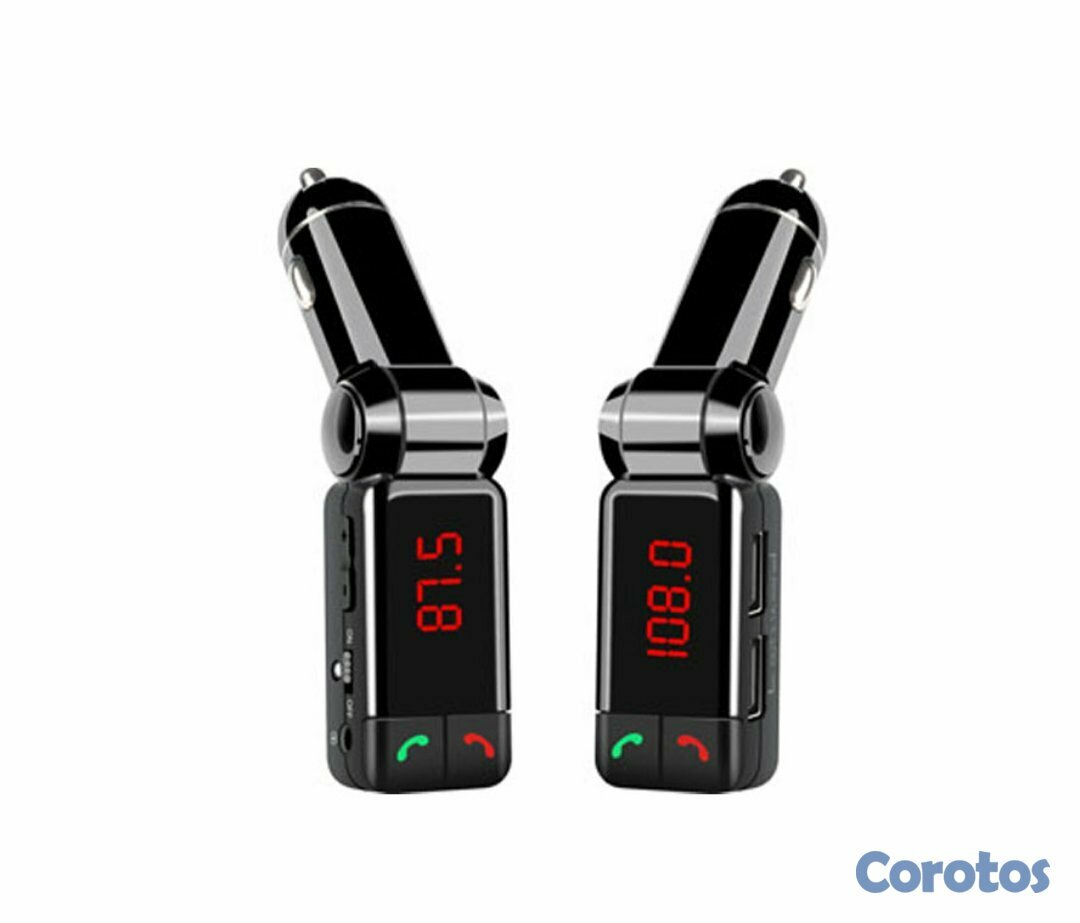 computadoras y laptops - TRANSMISOR FM PARA CARRO BLUETOOTH AGILER, 2 PUERTOS USB - CONTROL PARA LLAMADAS 1