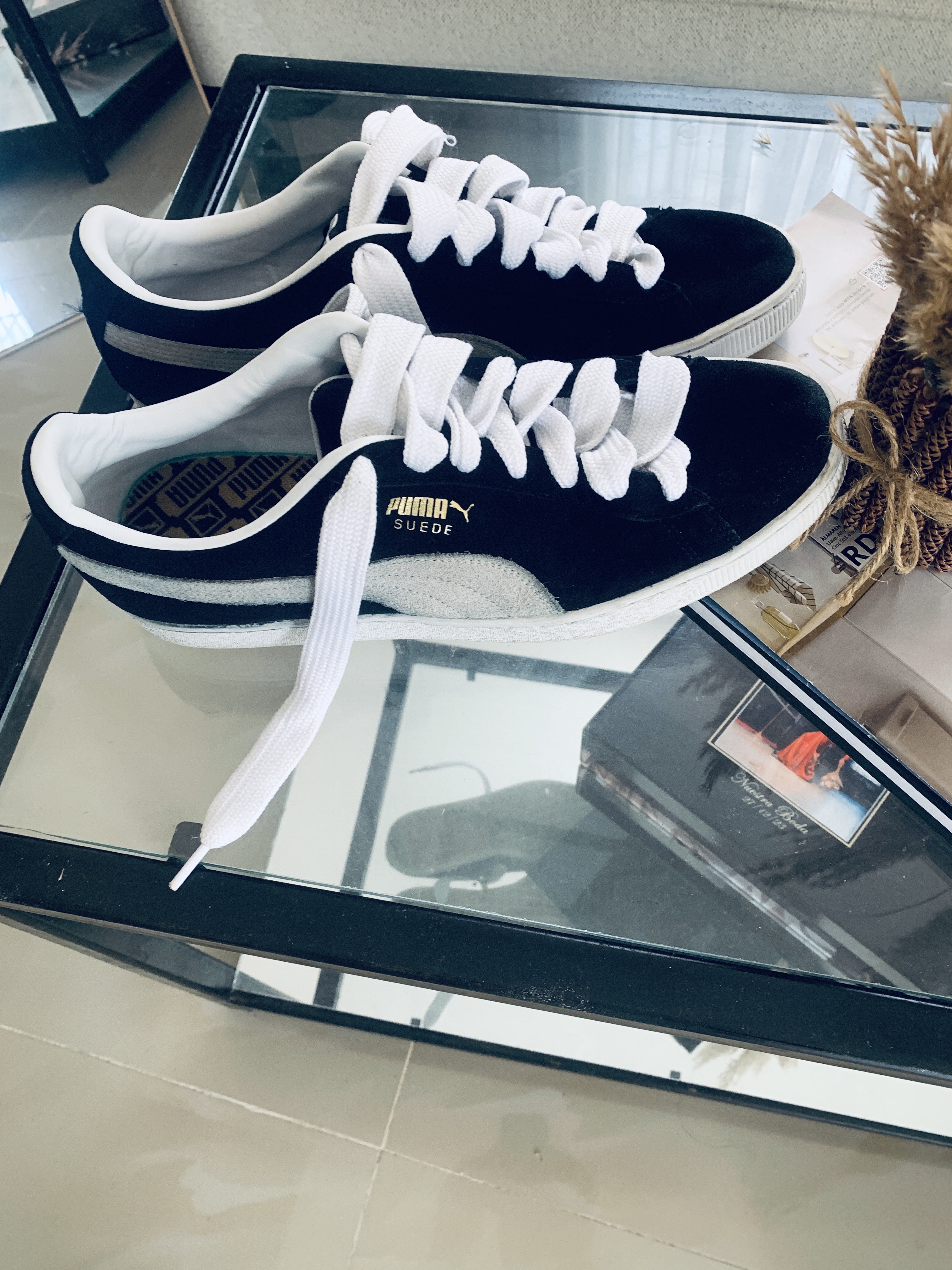 zapatos unisex - son uno puma negro original número 45/11 2