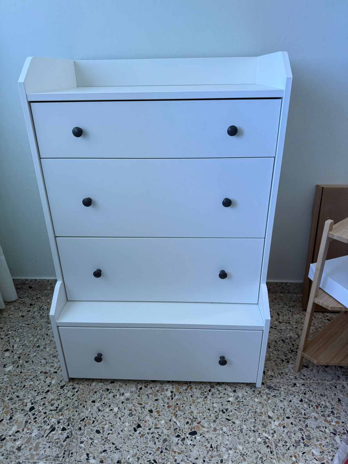 muebles y colchones - Gavetero blanco 4 gavetas  3
