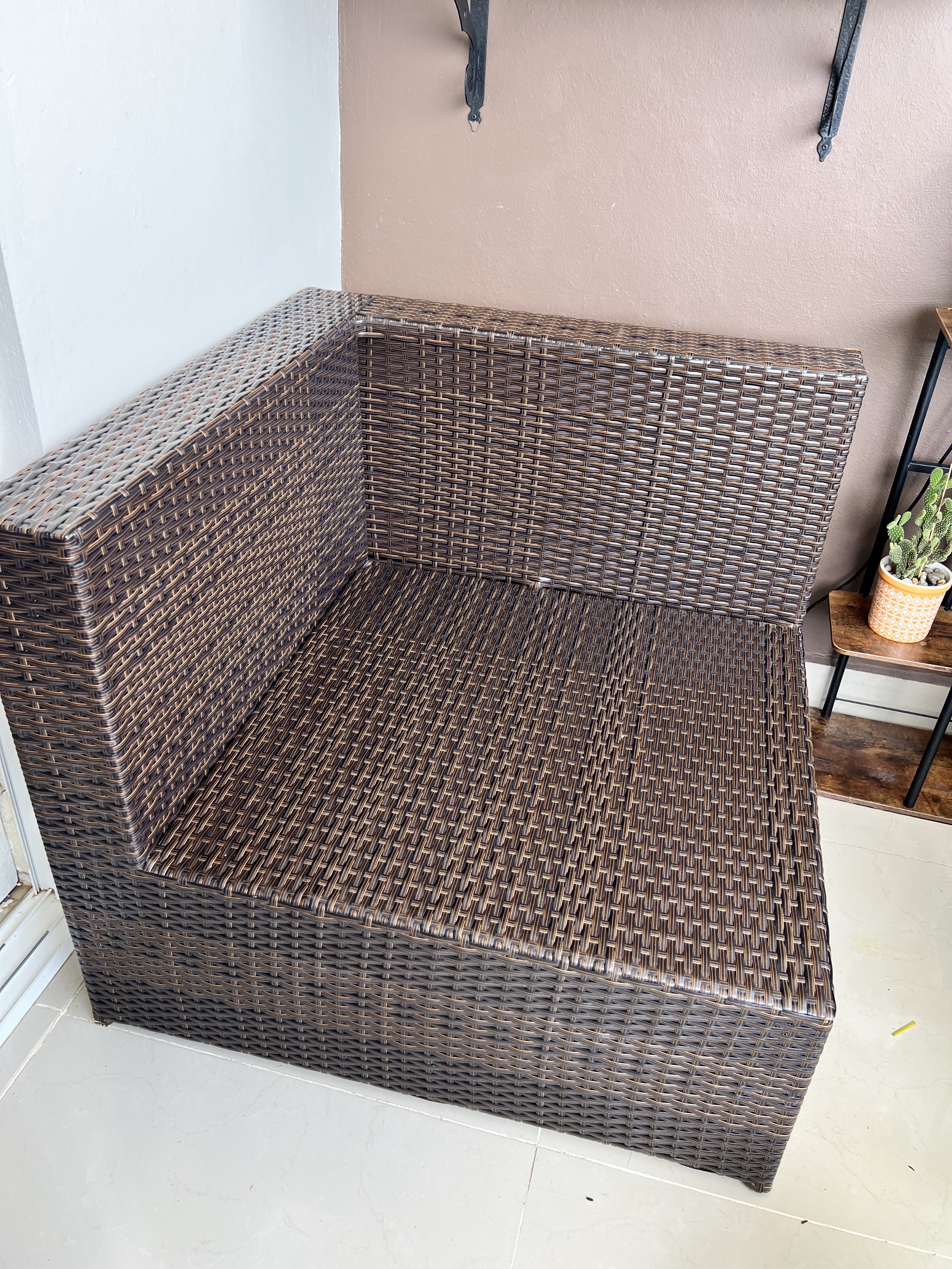 muebles y colchones - Juego de muebles de 5 piezas estilo Rattan sintético  2