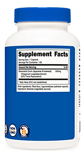 Salud y Equipamiento Médico - Resveratrol 0.017 Onzas; 120 Capsulas 5