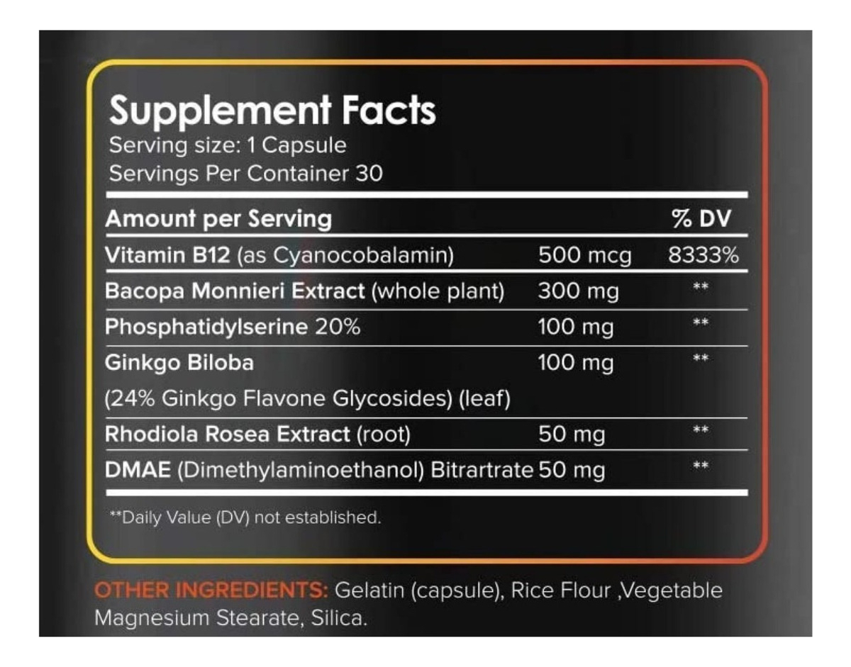 Salud y Equipamiento Médico - Brain Supplement Nootropics 1