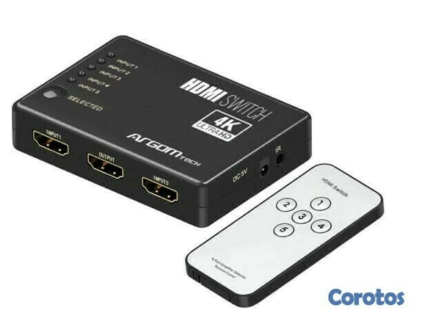 accesorios para electronica - SWITCH DE 5 PUERTOS HDMI ARGOM ARG-AV-5125 1