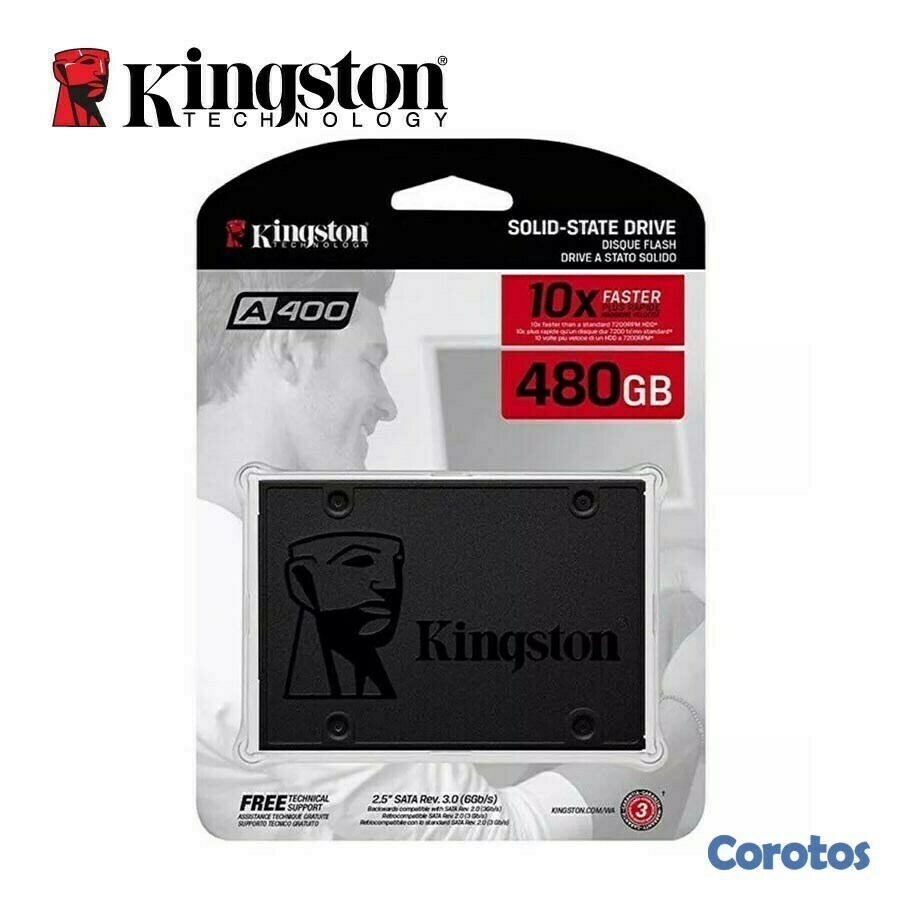 computadoras y laptops - DISCO SSD 480GB DE ESTADO SOLIDO KINGSTON SSD 480GB, 2.5", SATA3
