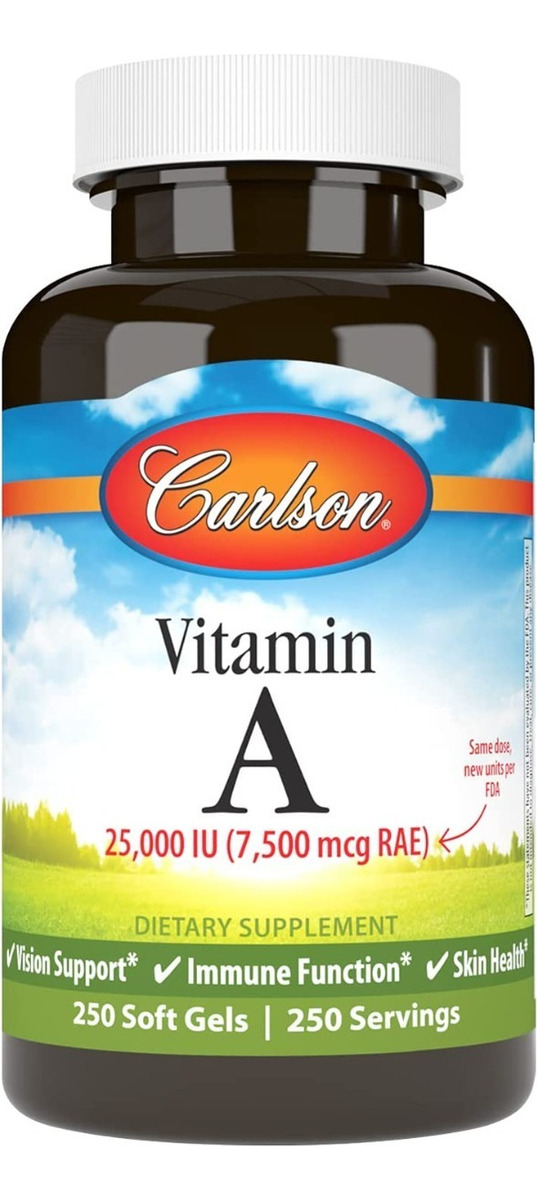 Salud y Equipamiento Médico - Vitamina A 250 Capsulas Carlson 0