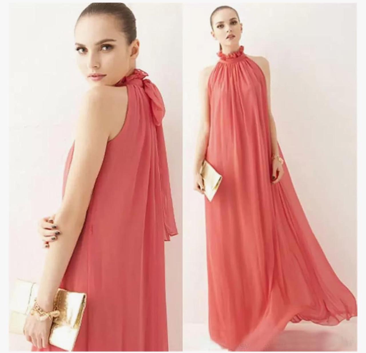 ropa para mujer - Vestido festivo cuello halter, ideal para graduación, cumpleaños, boda, fiesta 