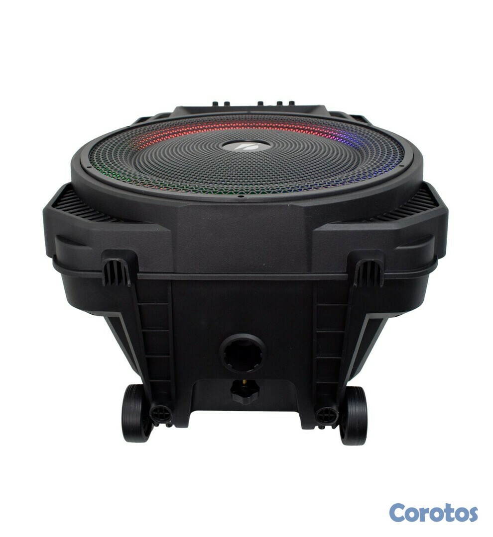 otros electronicos - Bocina Bluetooth de 15 pulgadas con asa y ruedas para su facil transporte y micr 4