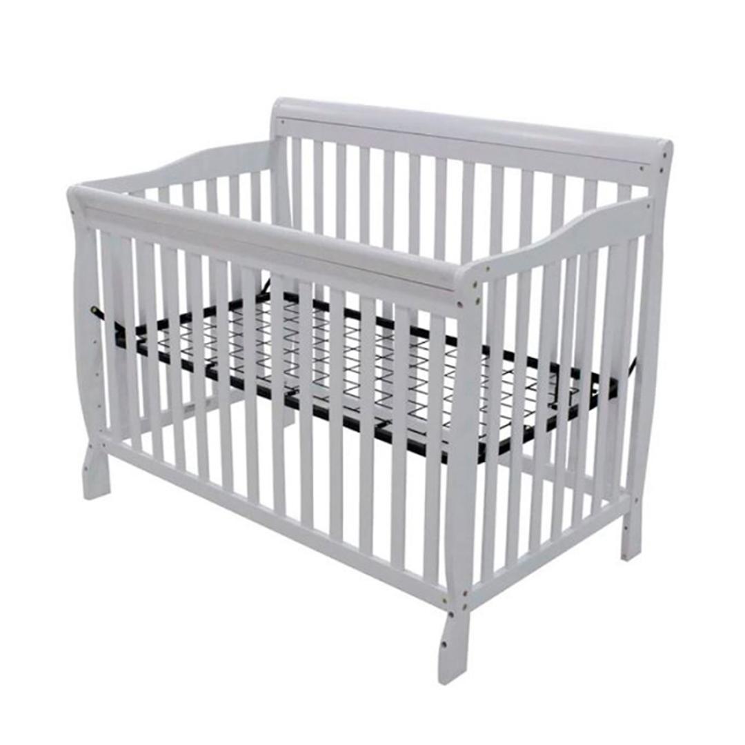 muebles - Cuna Blanca para bebe  1