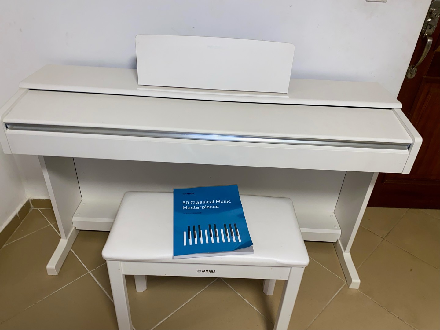 instrumentos musicales - Piano Blanco Original Electrico Yamaha Clavinova. 2