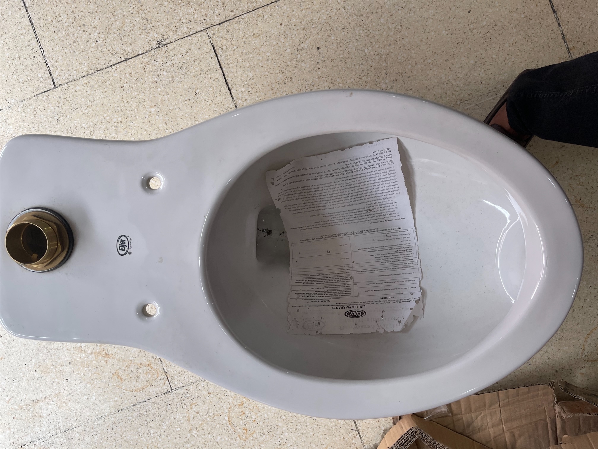 decoración y accesorios - Inodoro Fluxometro ELJER. Excelente calidad. Liquidación. Nuevos  2