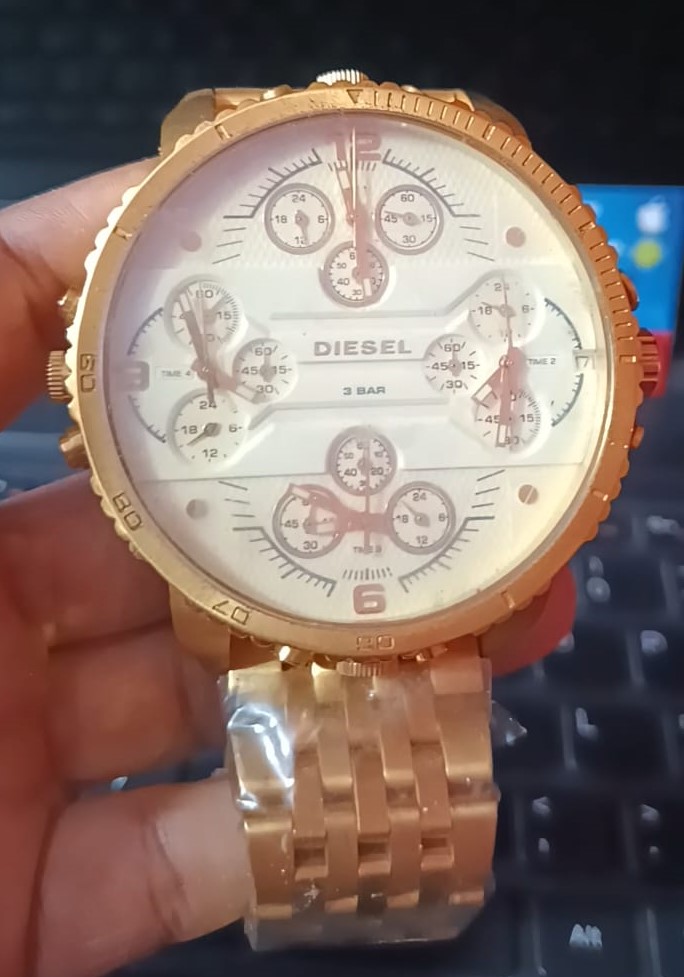 joyas, relojes y accesorios - Reloj Diesel Gran Daddy cuarzo y acero inoxi  0