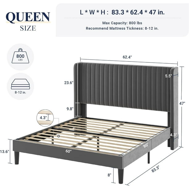 muebles y colchones - Base de Cama Queen 60  importada 2
