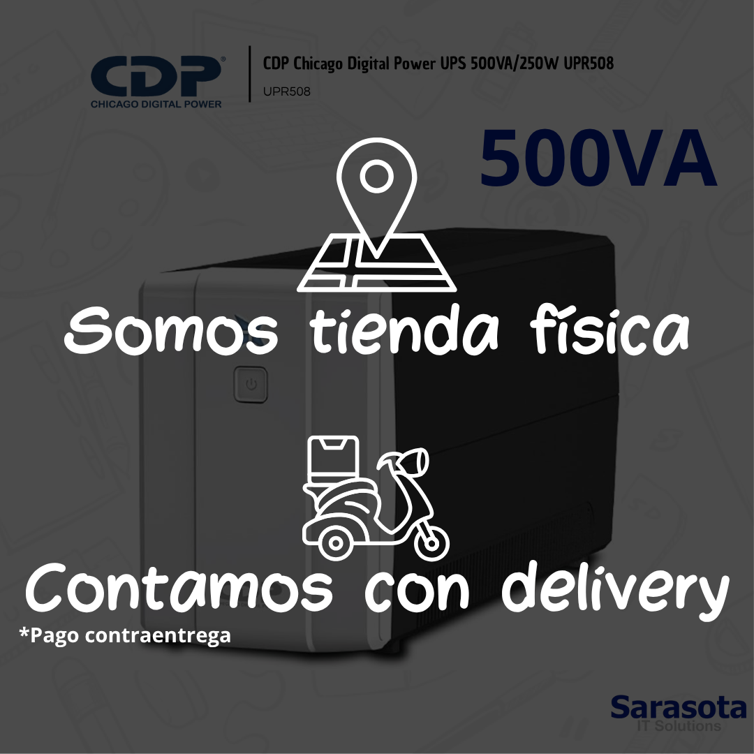 accesorios para electronica - CDP Chicago Digital Power UPS 500VA/250W UPR508 2