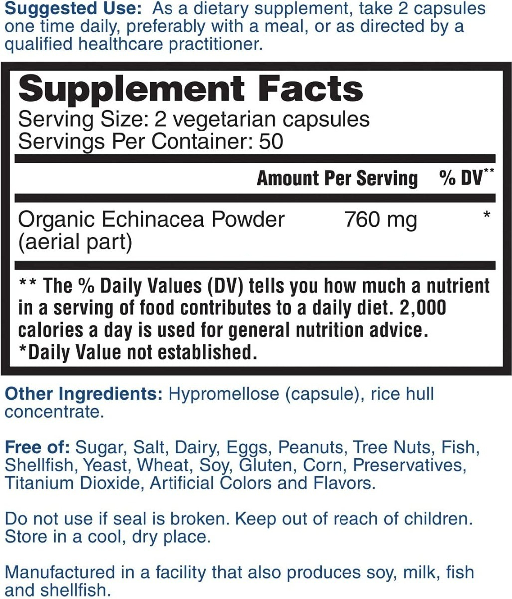 Salud y Equipamiento Médico - Equinacea 760  Mg Natures Lab 1