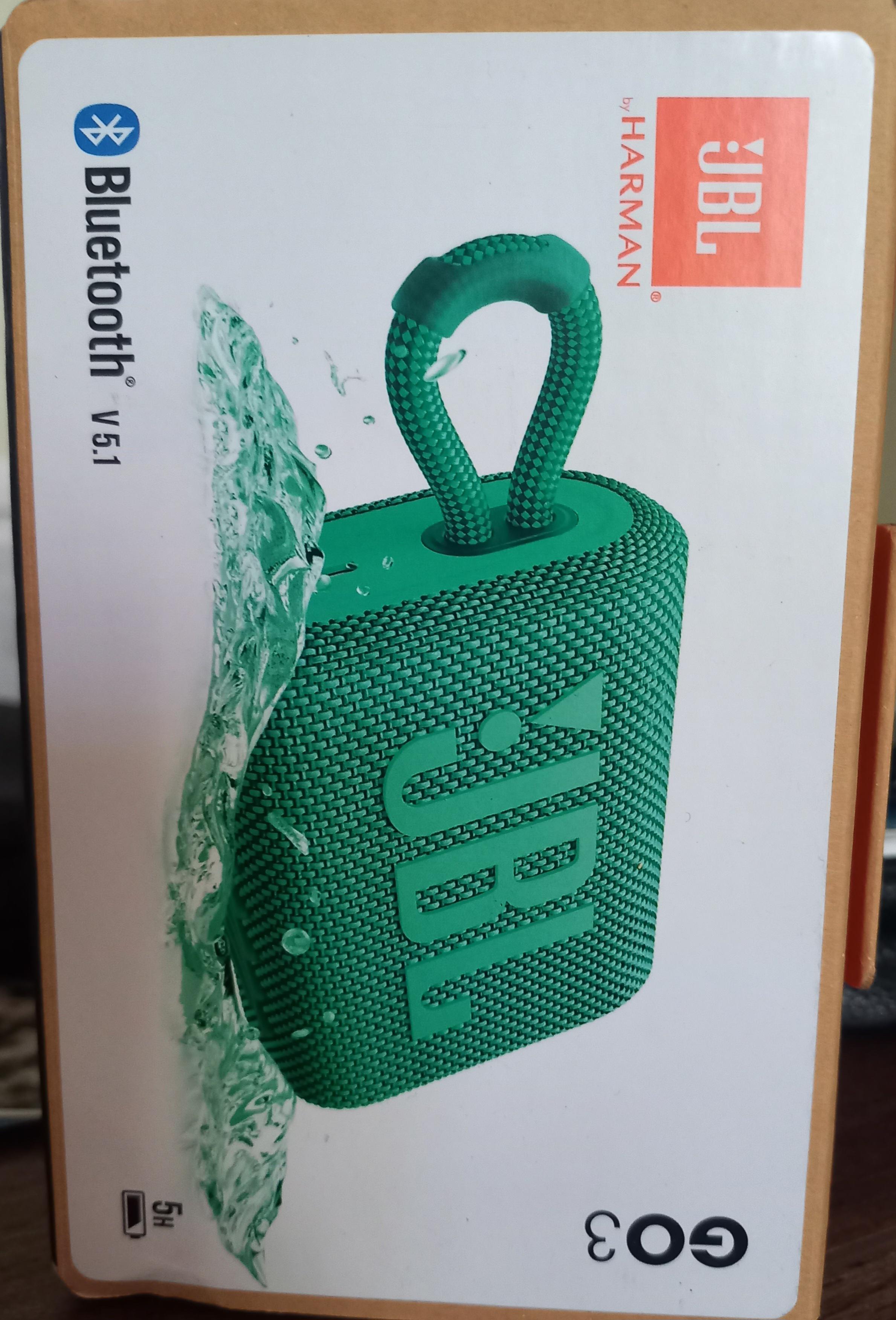 camaras y audio - JBL GO 3 ECO Waterproof IP67 Portable Bluetooth Sp