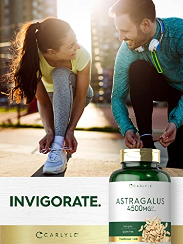 Salud y Equipamiento Médico - Raiz De Astragalo 4500mg 200 capsulas Carlyle 4