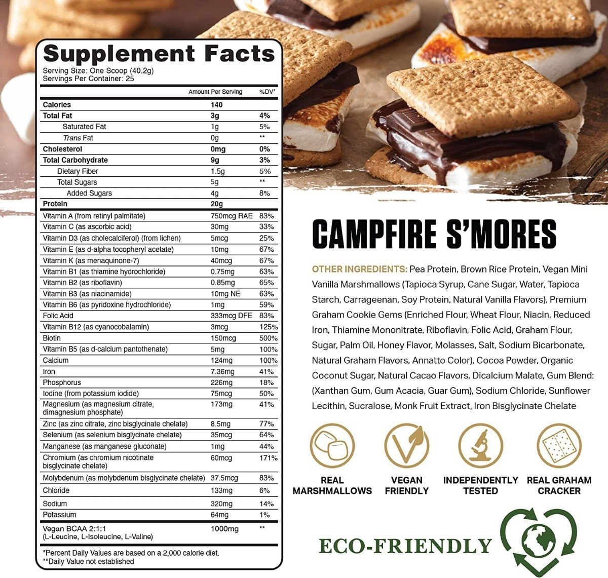 Salud y Equipamiento Médico - Proteina Vegana 1000mg Smores - G A $427 - G A $450 1