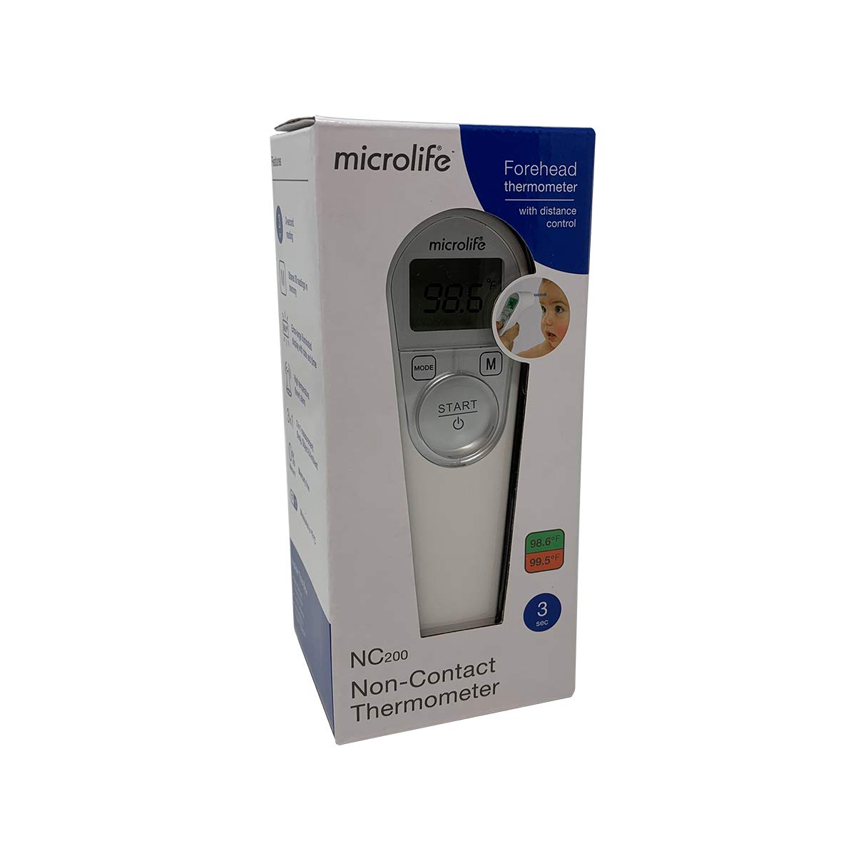 salud y belleza - Termómetro para medir temperatura corporal sin contacto MICROLIFE NC200