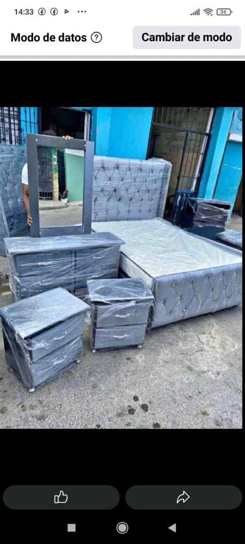 muebles y colchones - Camas con su juego completo a buen precio  3