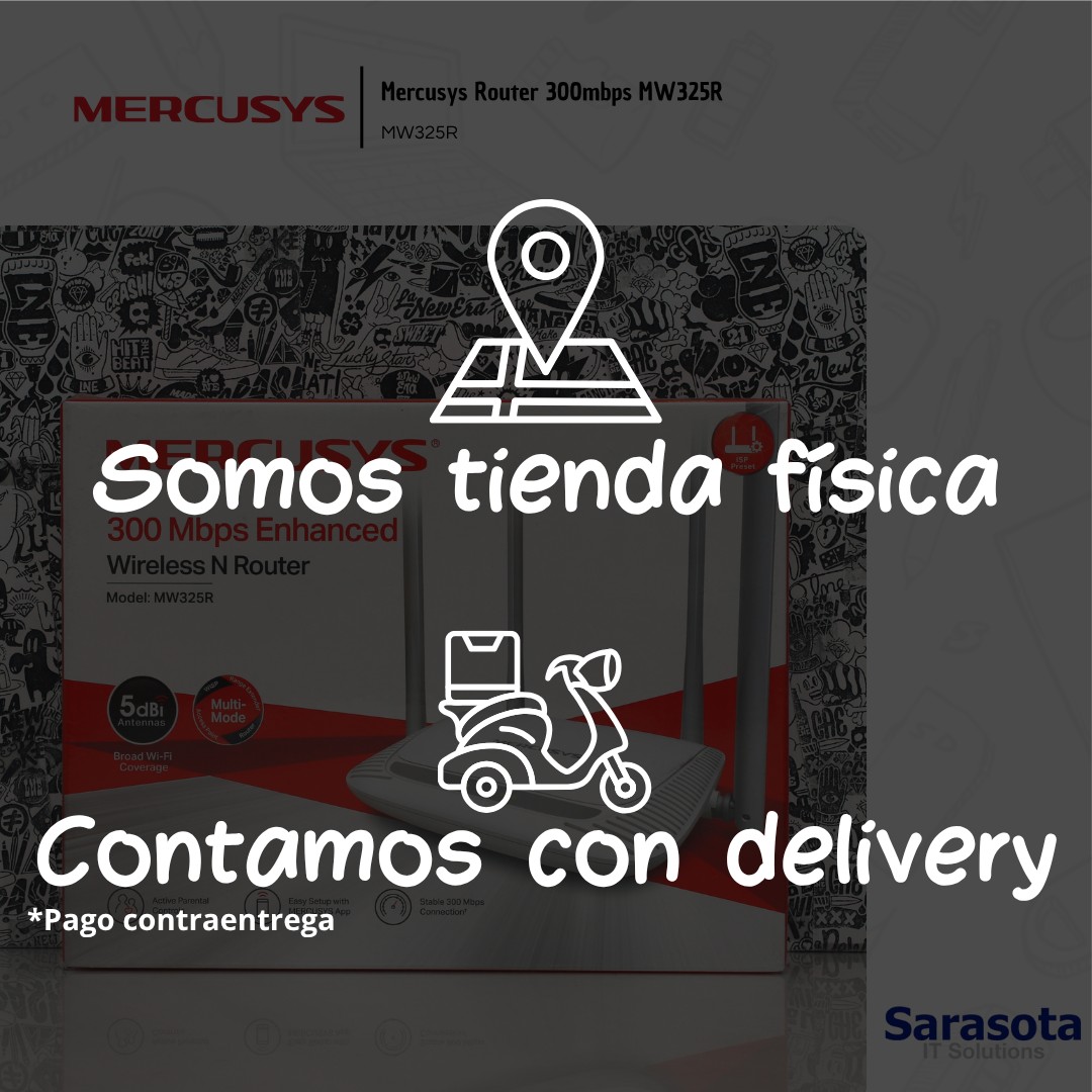 accesorios para electronica - Mercusys Router 300mbps MW325R 3