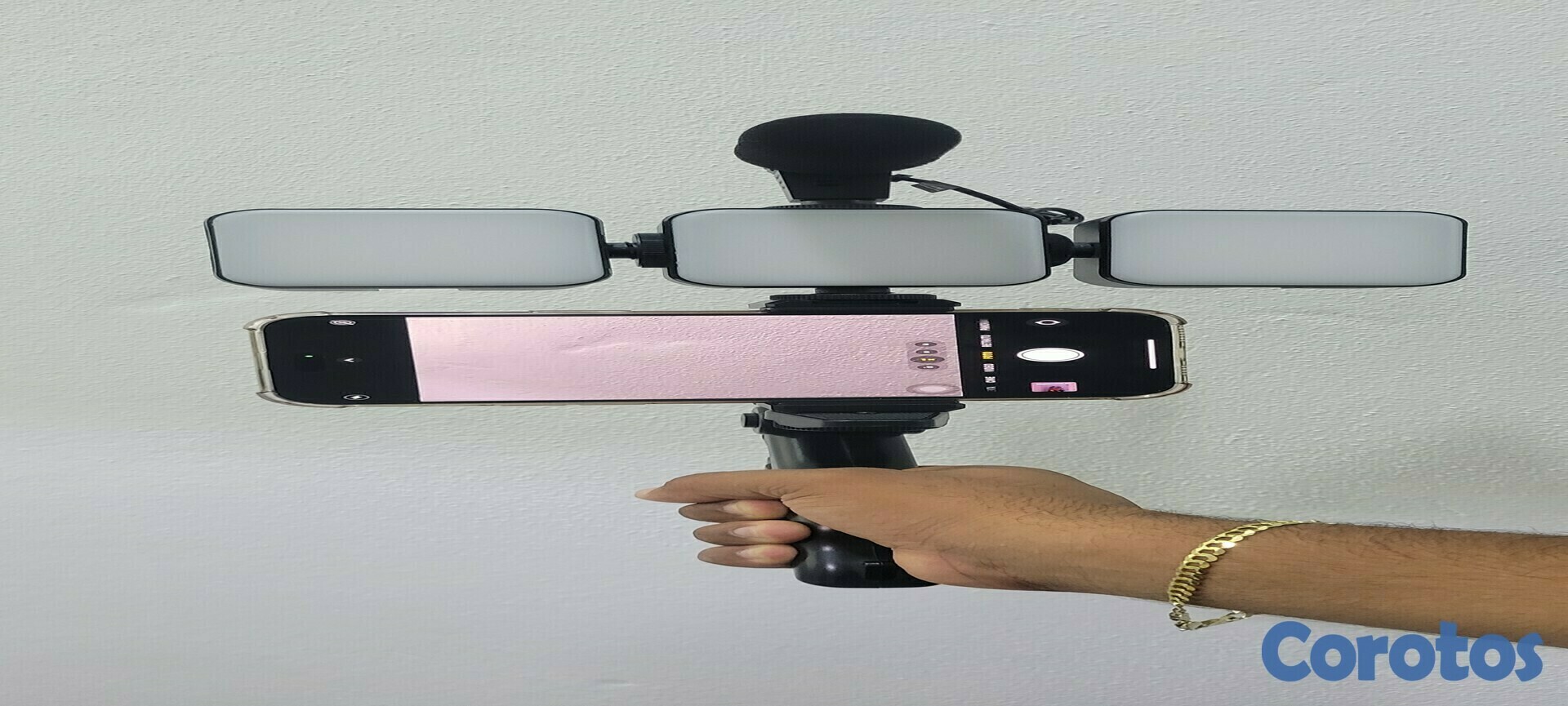 camaras y audio - Kit de video making AY-49 de 3 luces ideal para podcast y videos 2