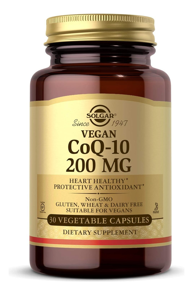 Salud y Equipamiento Médico - Solgar Vegetariano Coq-10 200 Mg 30 Capsulas Vegetales 0