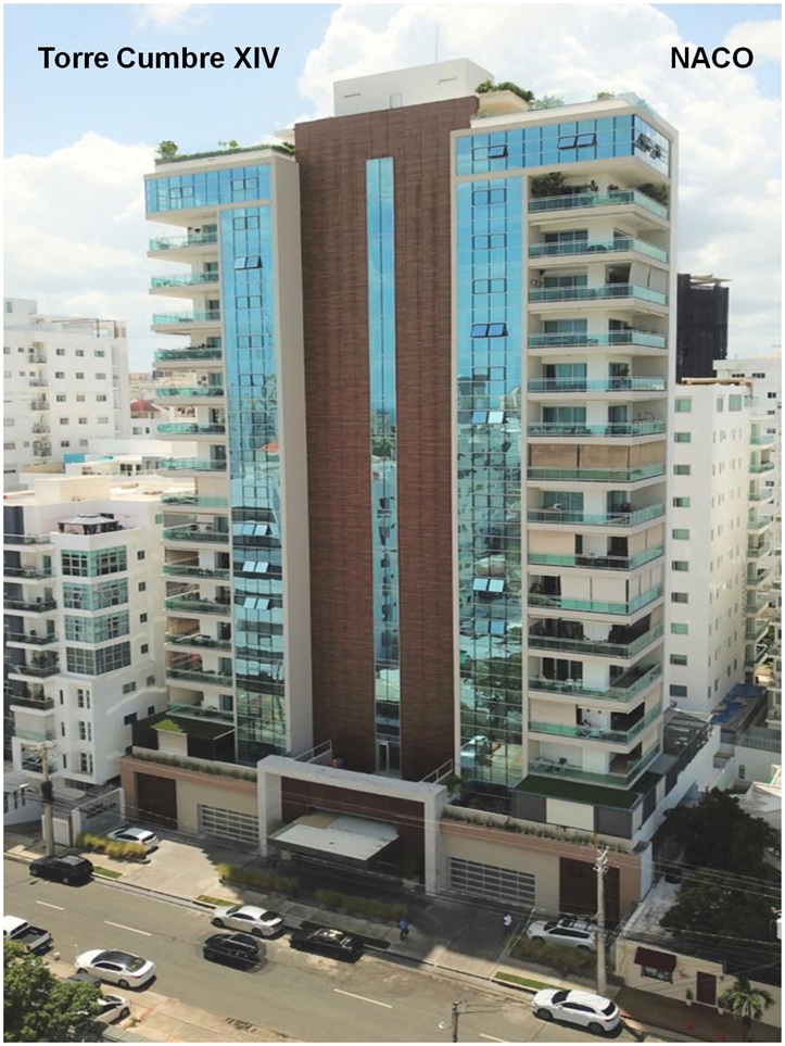 apartamentos - Vendo 2 APTOS en TORRE CUMBRE XIV en Naco, la más alta y moderna de la Zona, con 0