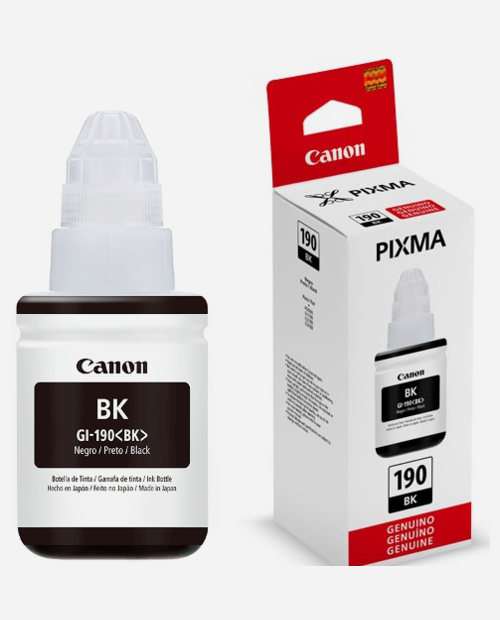 impresoras y scanners - BOTELLA DE TINTA CANON 190 NEGRO 135ML 0