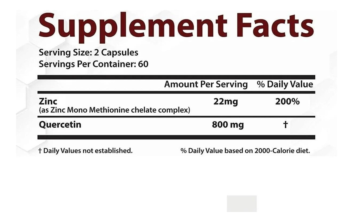 Salud y Equipamiento Médico - Zinc + Quercetina 120 Capsulas 1