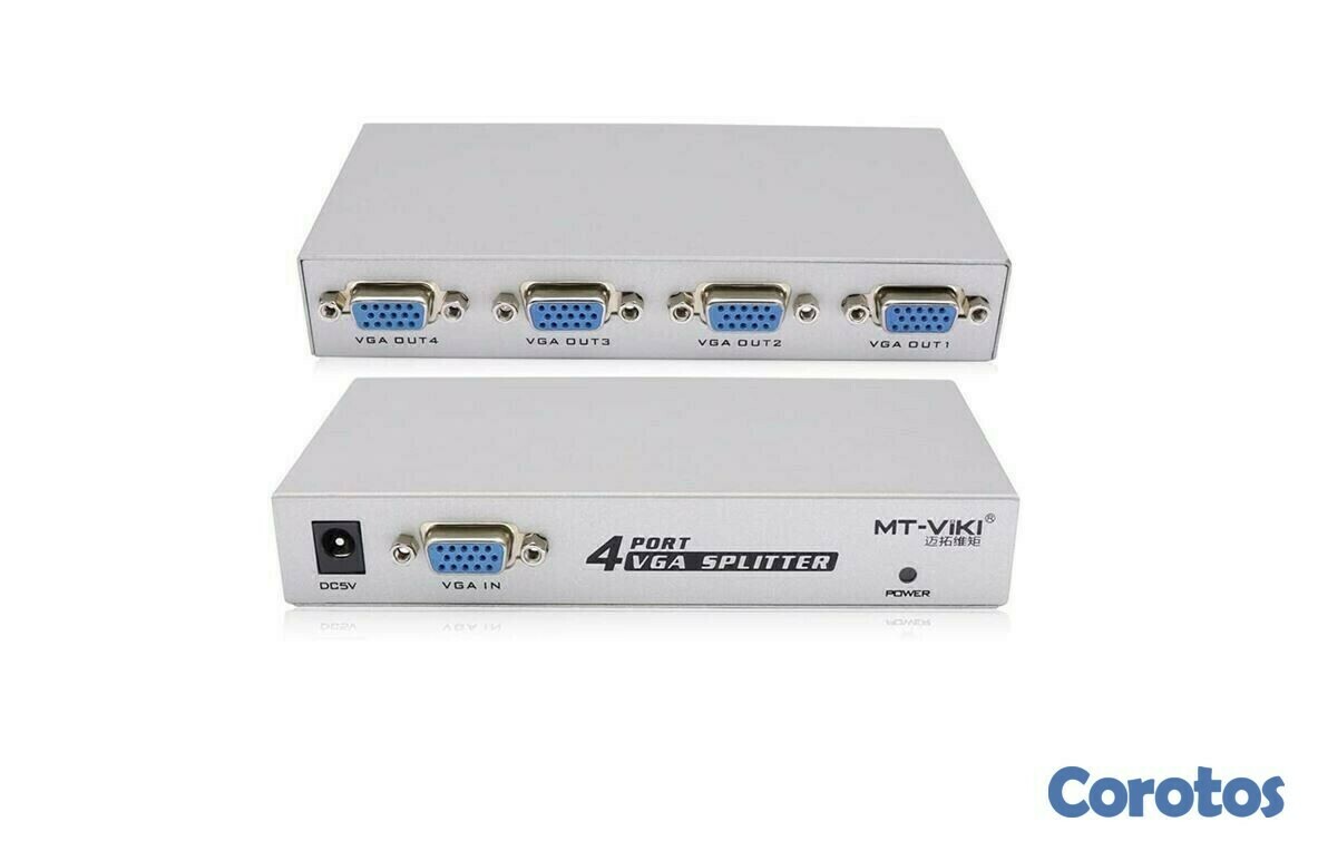 otros electronicos - Interruptor Splitter para monitores  VGA  1 en 4 puertos de vídeo 1