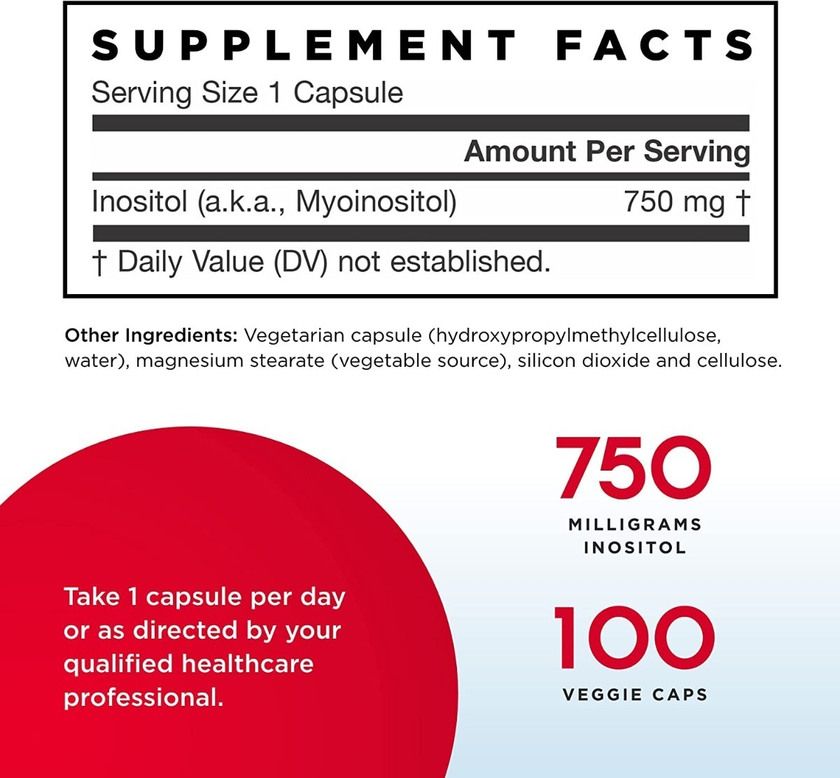 Salud y Equipamiento Médico - Inositol 100cap Jarrow Formulas - - Unidad A $1959 2