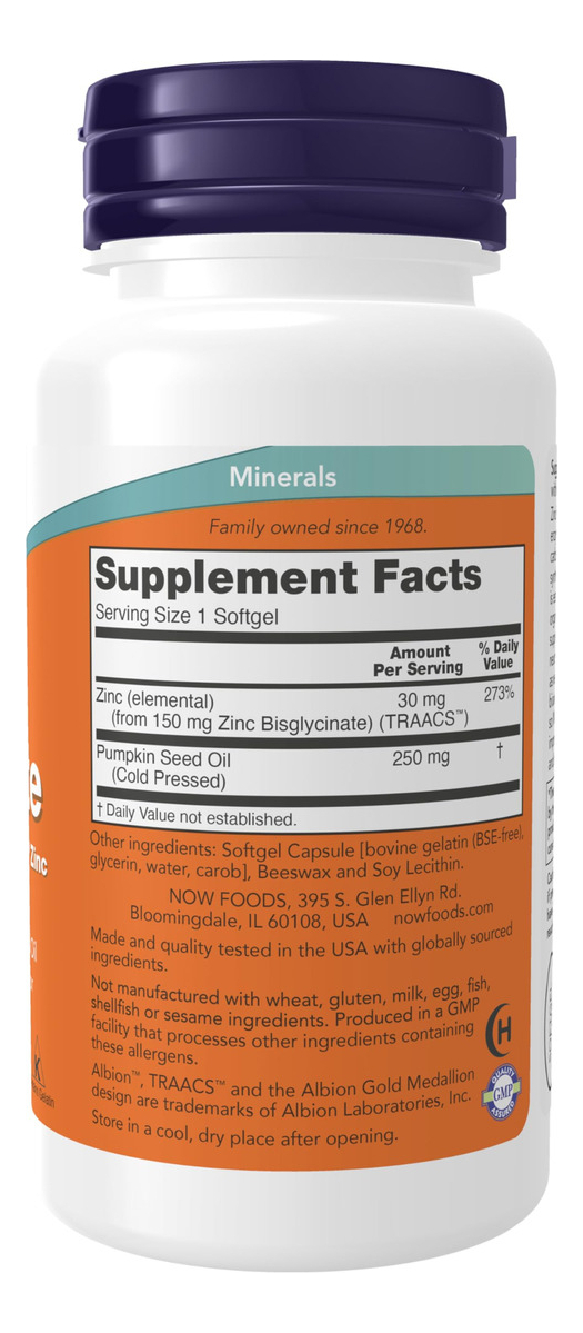 Salud y Equipamiento Médico - Glicinato Zinc-glycinate Sofge 120 Cap Now 1