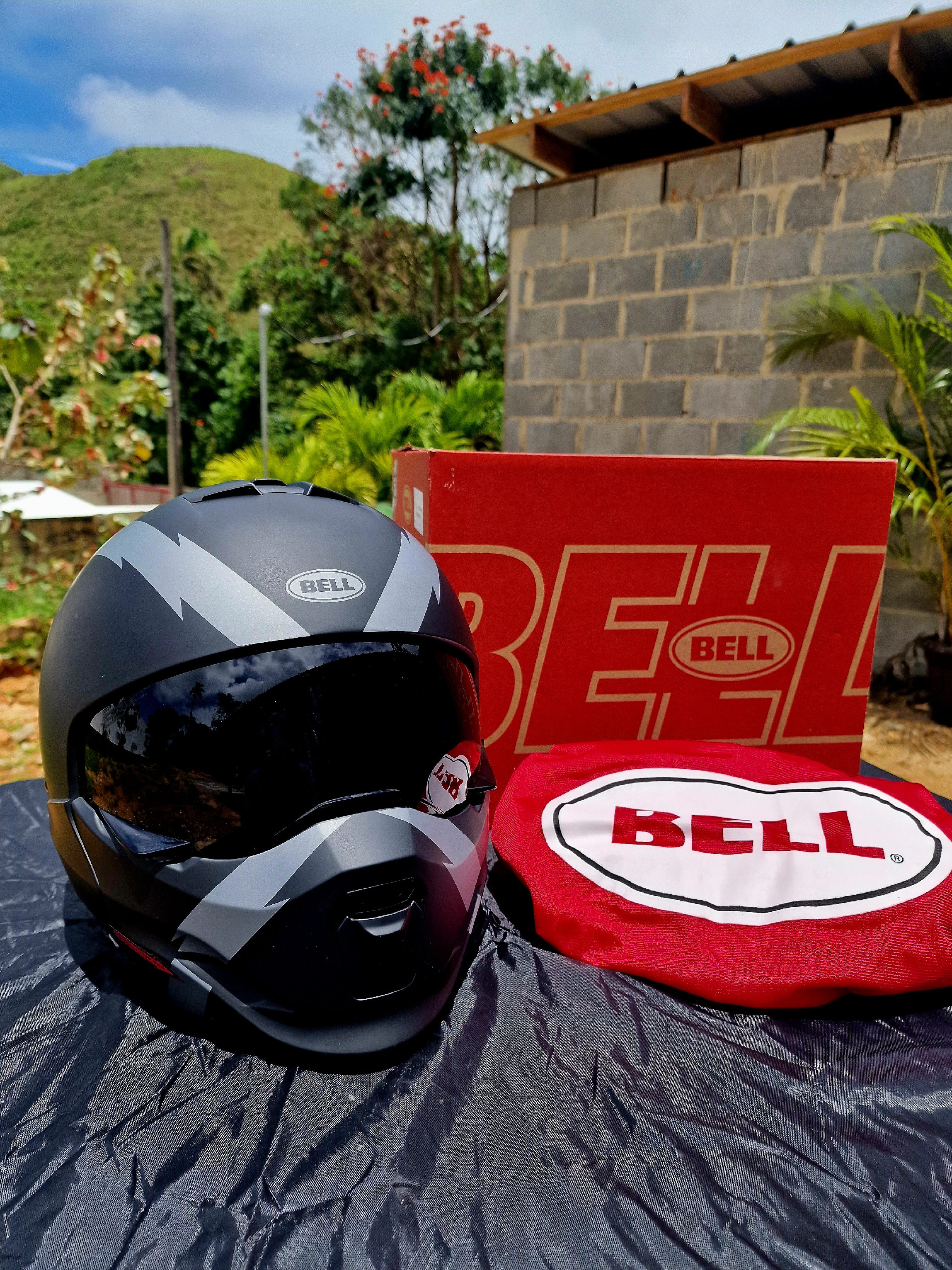 accesorios para vehiculos - Casco de Motocicleta Bell Broozer Helmet USA nuevo 9