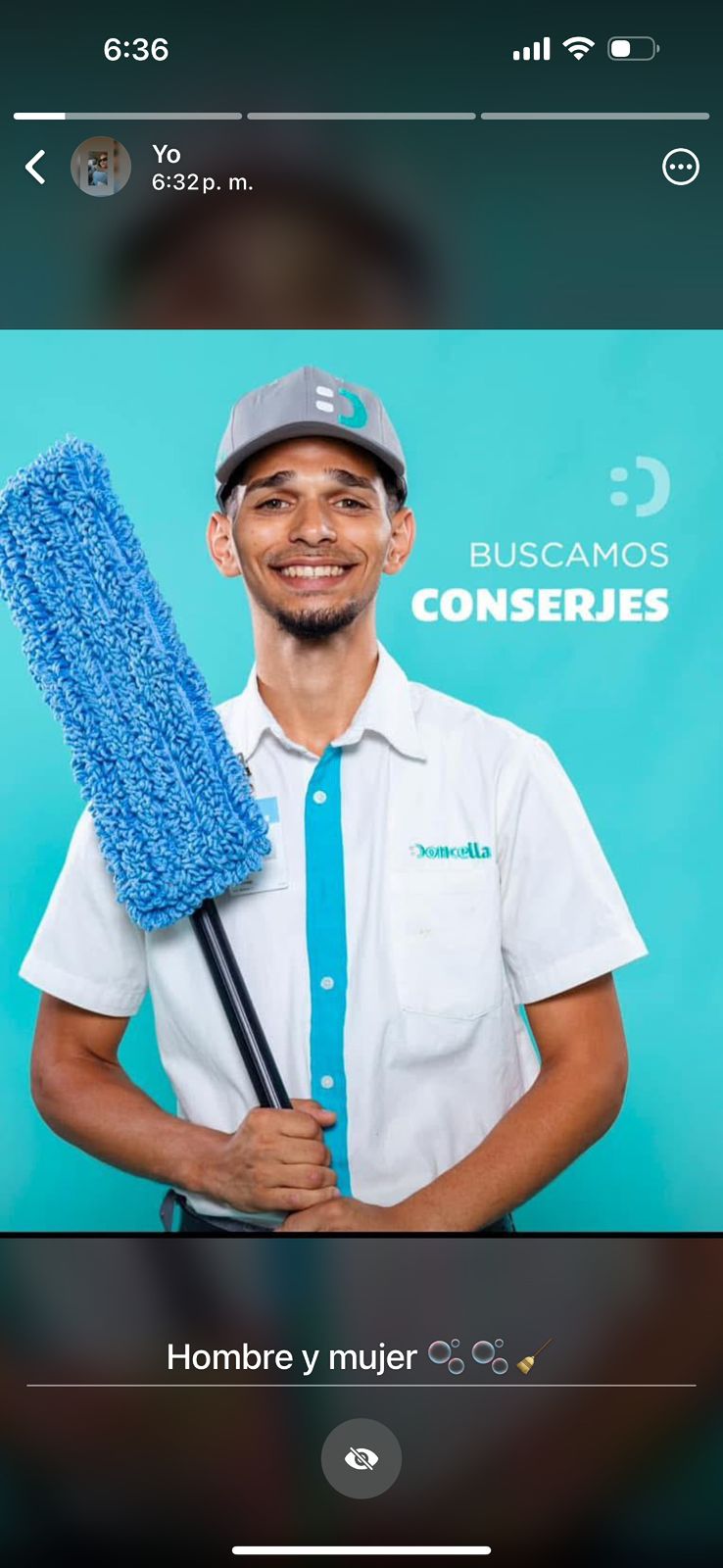 empleos disponibles - CONSERJE -LIMPIEZA 1