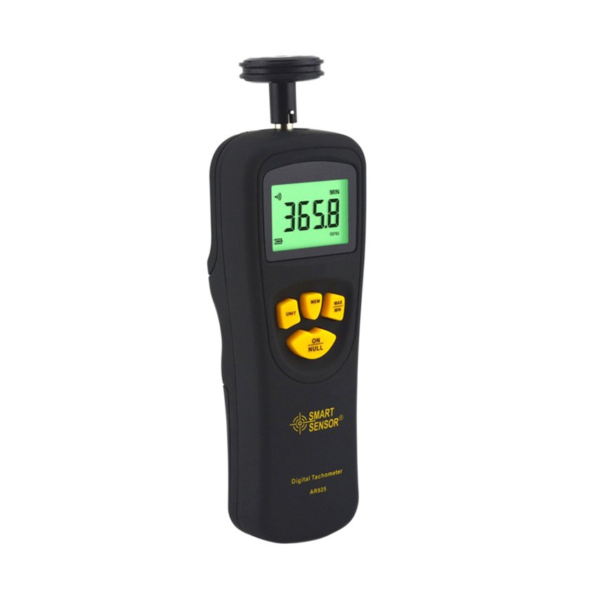 equipos profesionales - Tacometro Digital Medidor de Velocidad Rotacion Contacto LCD 7
